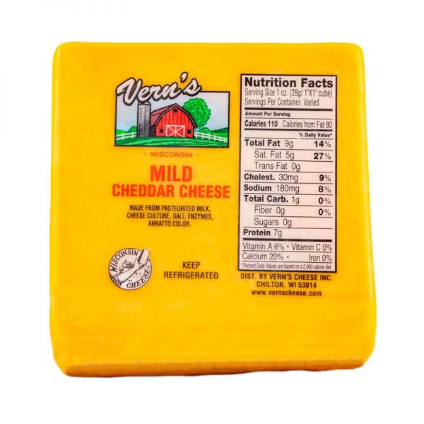 Wisconsin Mild Cheddar Cheese 16 oz.